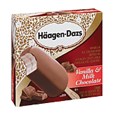 Haagen-Dazs Ice Cream Bars Vanilla & Milk Chocolate Left Picture